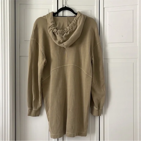 7 For All Mankind Oversized Tan Hoodie - Picture 2 of 4